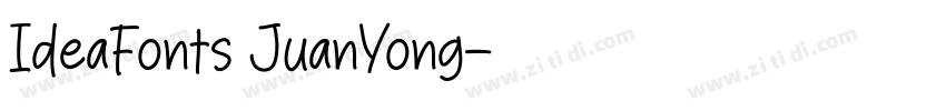 IdeaFonts JuanYong字体转换